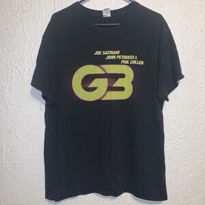 G3 Joe Santriani Phil Collen John Petrucci 2018 Tour Gildan Shirt L